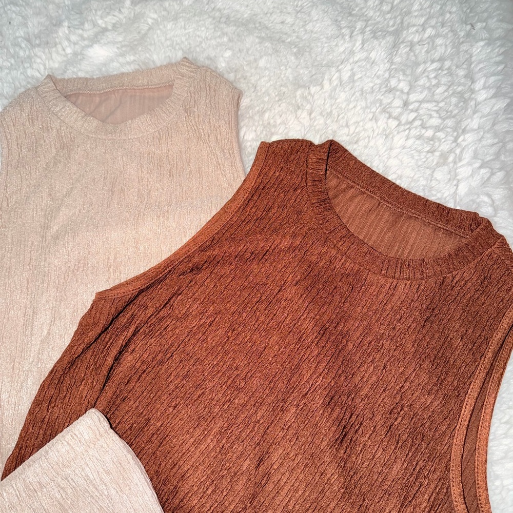 Two-Piece Sleeveless Top and shorts Set pregnancy set of 2 SZ M - Picture 5 of 9